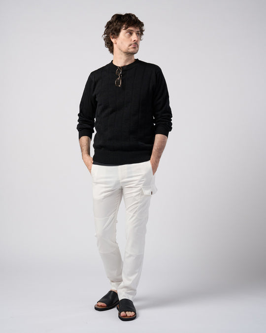GIMA stripe knit pull-over