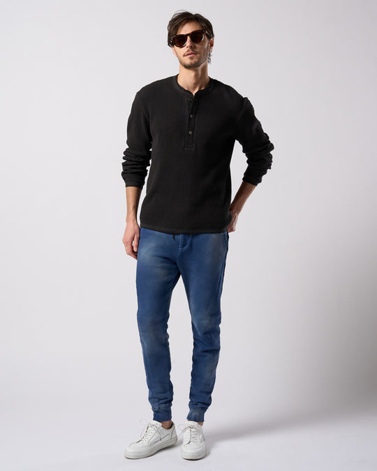 fade switching rib sweat pants