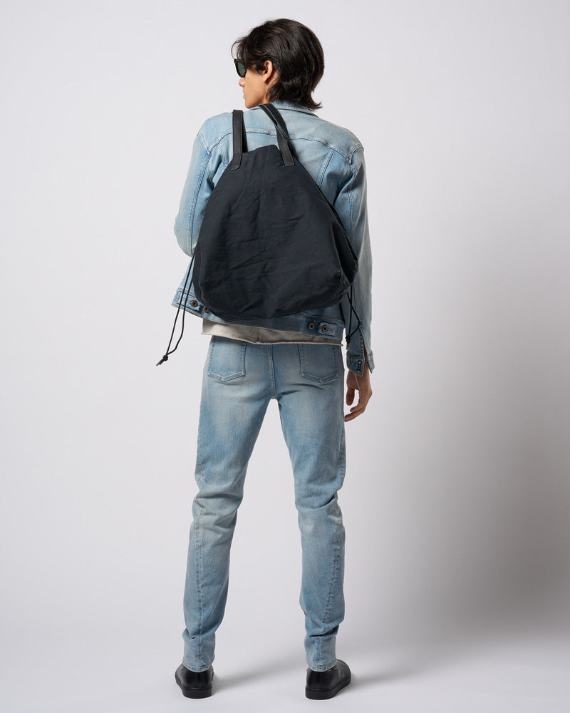 vintage drawstring tote bag