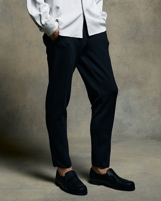 【wjk】side pocket slim slacks S 新品タグ付 黒 function knit easy slacks (jacquard check) – wjk online store