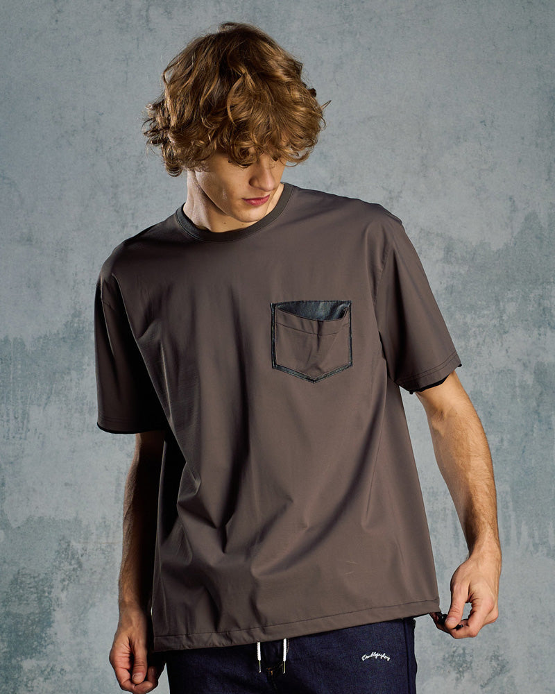 drawstring leather pocket S/S – wjk online store