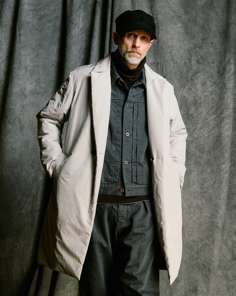 double breasted solid coat
