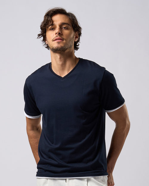 cool touch V-neck S/S