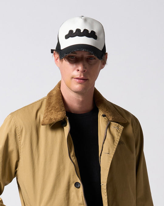 【muta × wjk】wave cut-off mesh cap