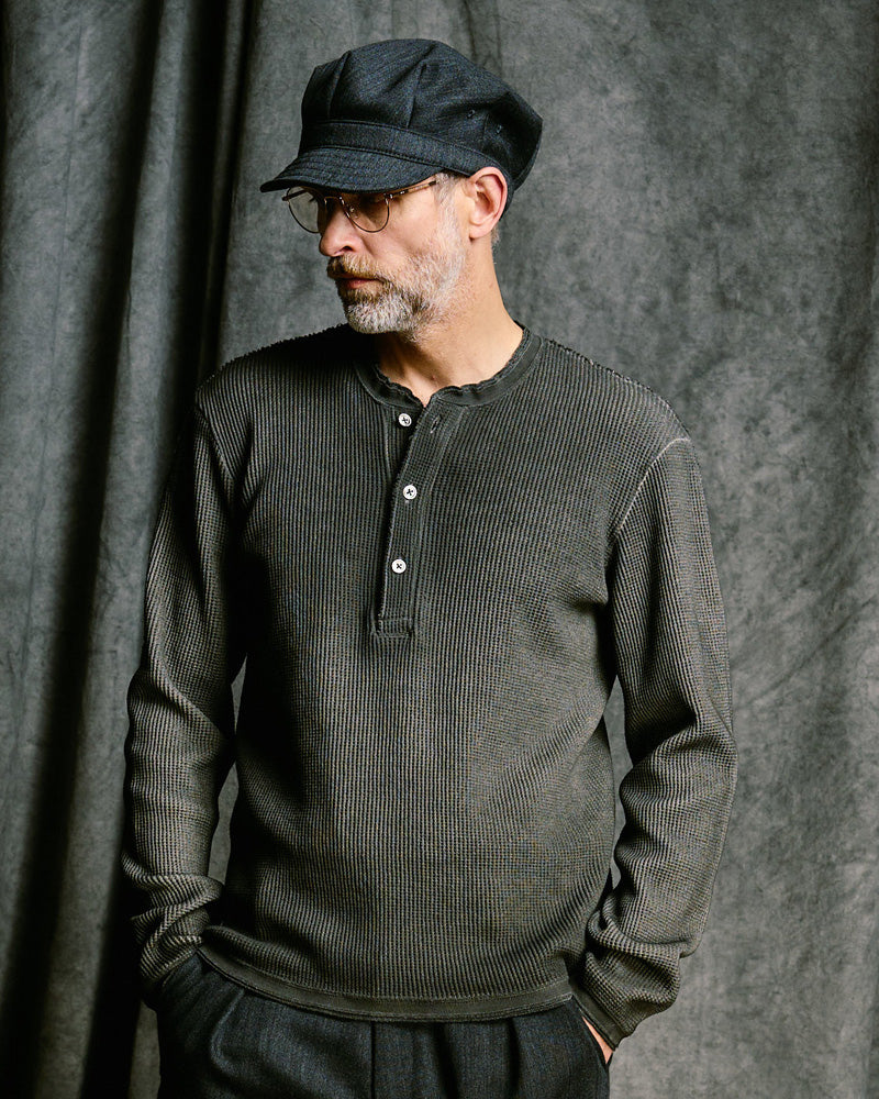 waffle henley L/S