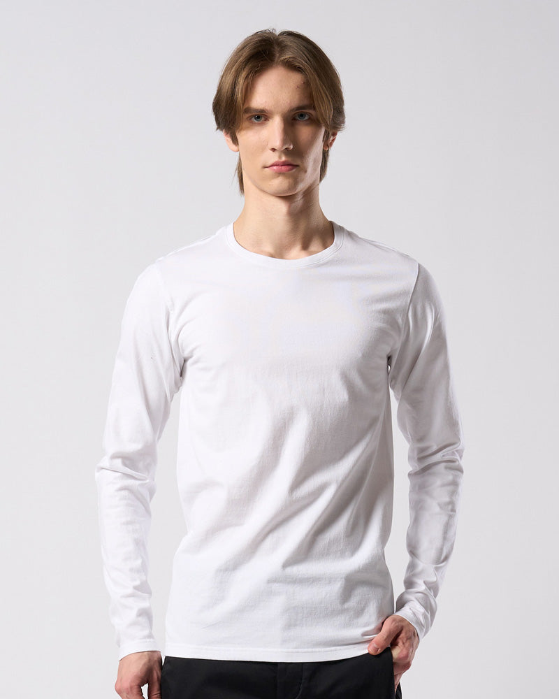 slim basic crew-neck L/S