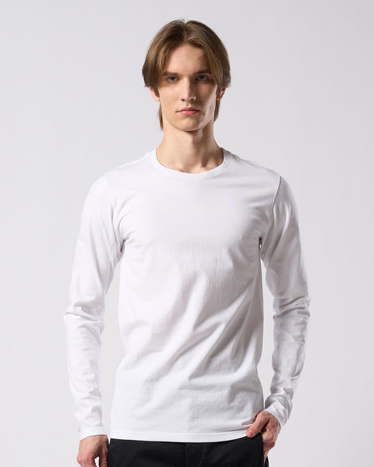 slim basic crew-neck L/S
