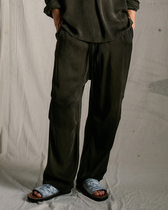 cupro vintage knee tuck easy pants