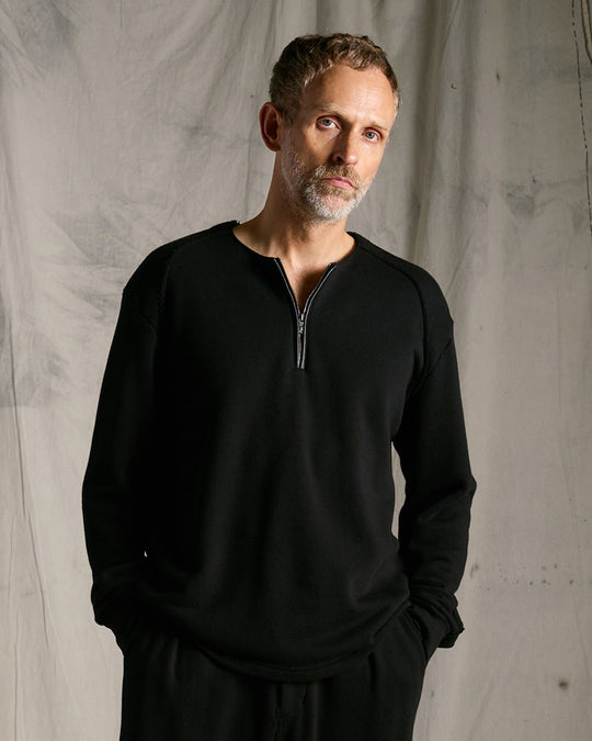 soft luxe urake half-zip sweatshirt