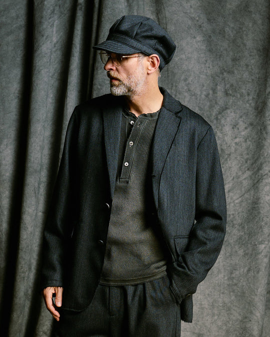 venetian stripe single jacket