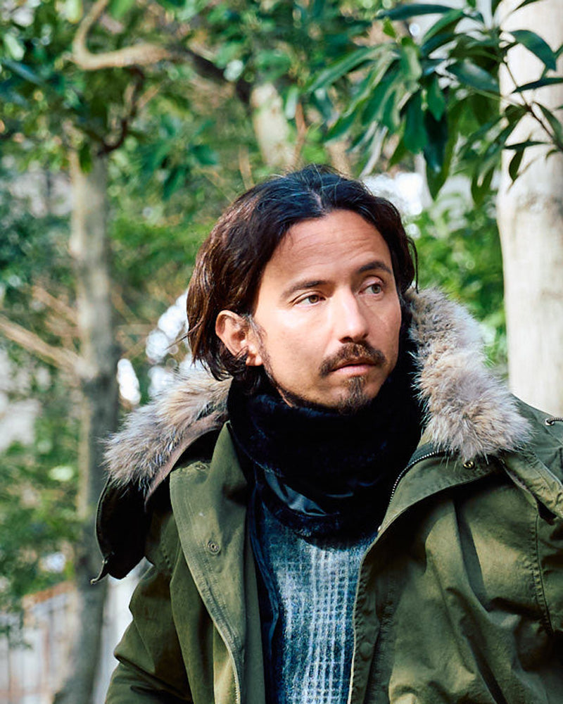 美品✨wjk　ダブルジェイケイ　ホック　カーディガン　ニット　レザー　リネン　麻 美品✨wjk ダブルジェイケイ ホック カーディガン ニット レザー