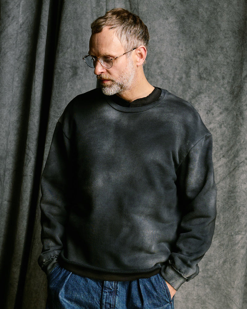 fade cut-off sweatshirt