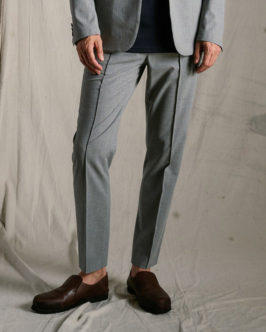 comfort pin-tuck slim slacks