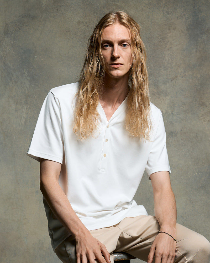luxury cotton smart collar S/S