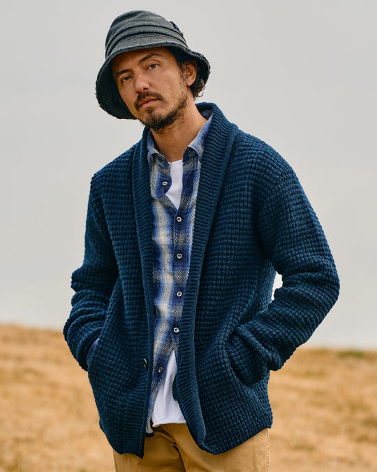 wjk jacquard shawl cardigan / black | ALL ITEM | rumbleFISH