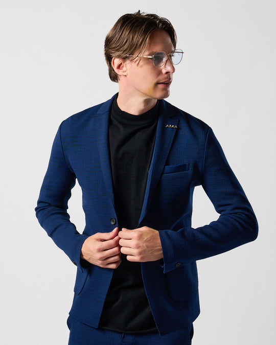 【muta × wjk】function knit jacket (jacquard check)