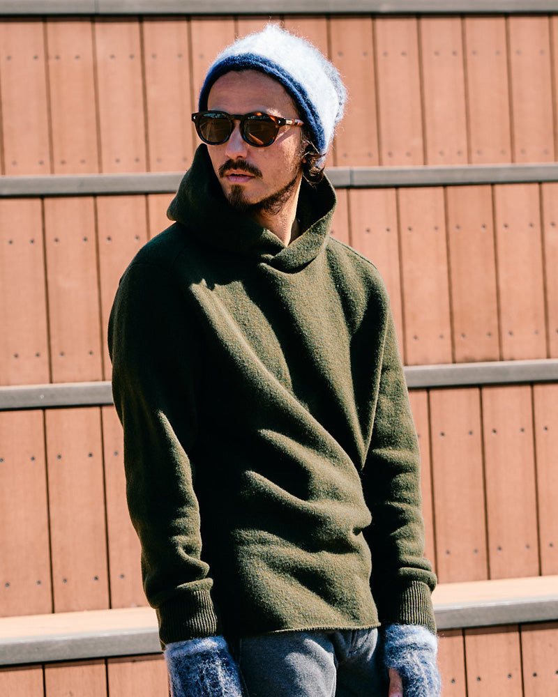 back pile hoodie