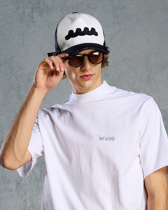 muta × wjk】wave cut-off mesh cap – wjk online store
