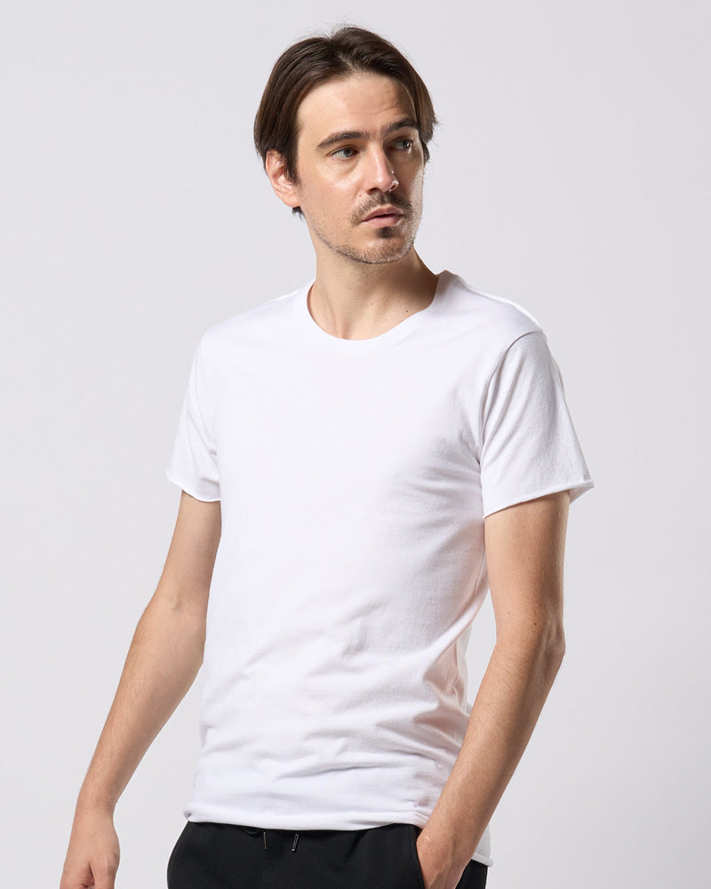 cut-off crew-neck S/S