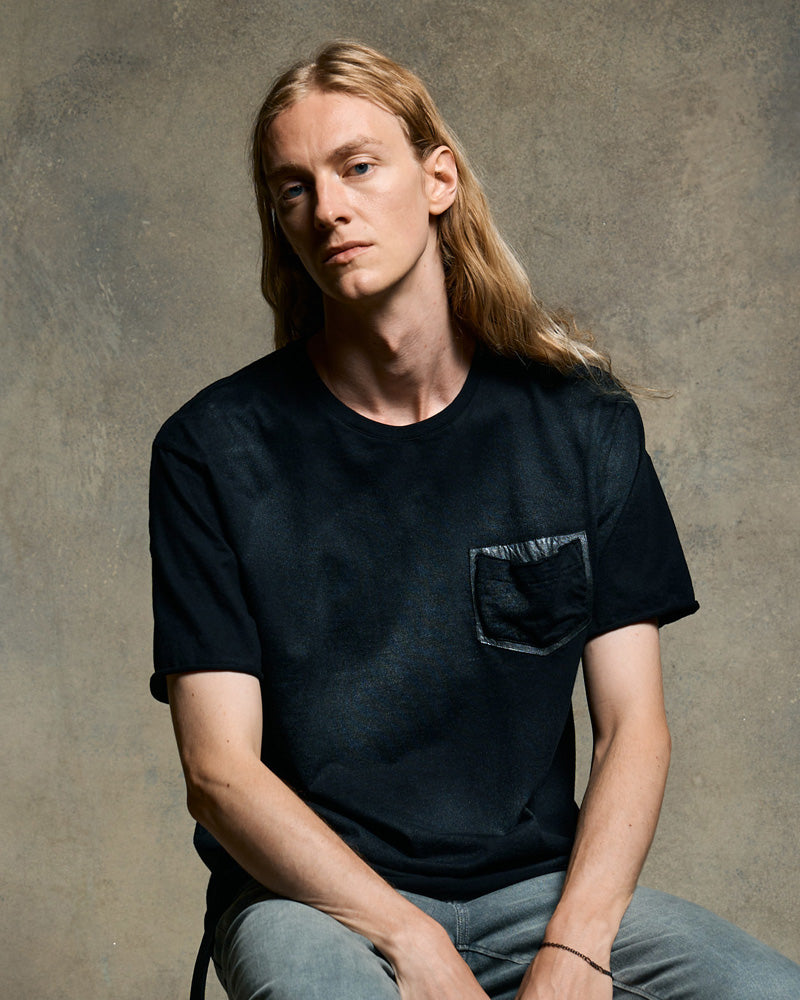 spray dye leather pocket-T