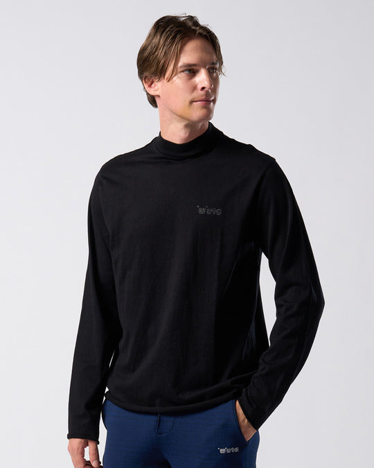 【muta × wjk】cut-off mock-neck L/S(printed)