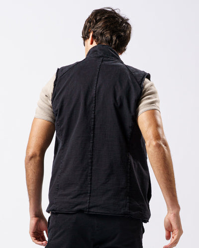 cut-off stand collar vest