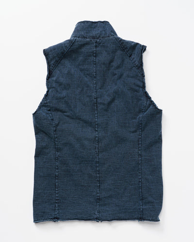 cut-off stand collar vest