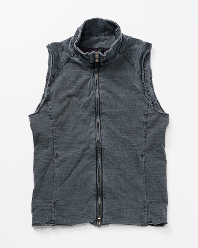 cut-off stand collar vest