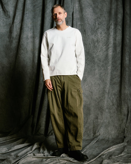 tight jersey cut-off L/S