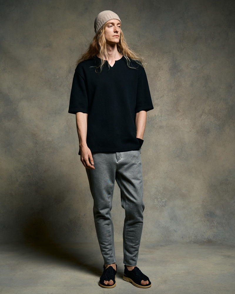 quarter-knit key neck H/S