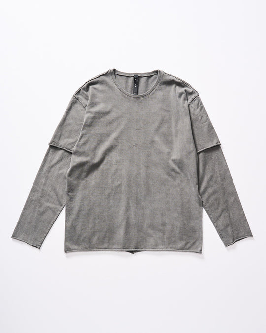 【希少/送料・関税無料/FW22】Cut Out L/S Top Division Oversized Tee (BLK) | EVERLIFT STORE
