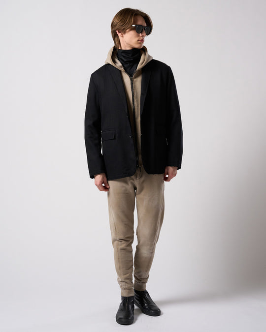 fade zip-up hoodie