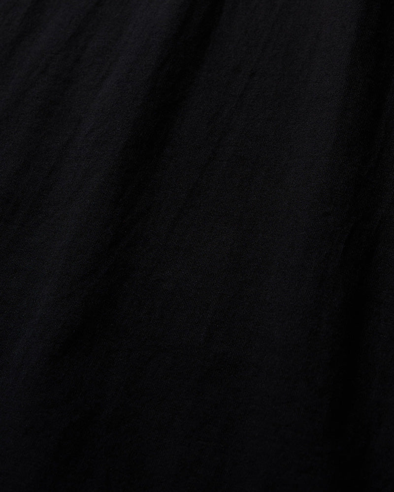 slim cut-off crew-neck L/S