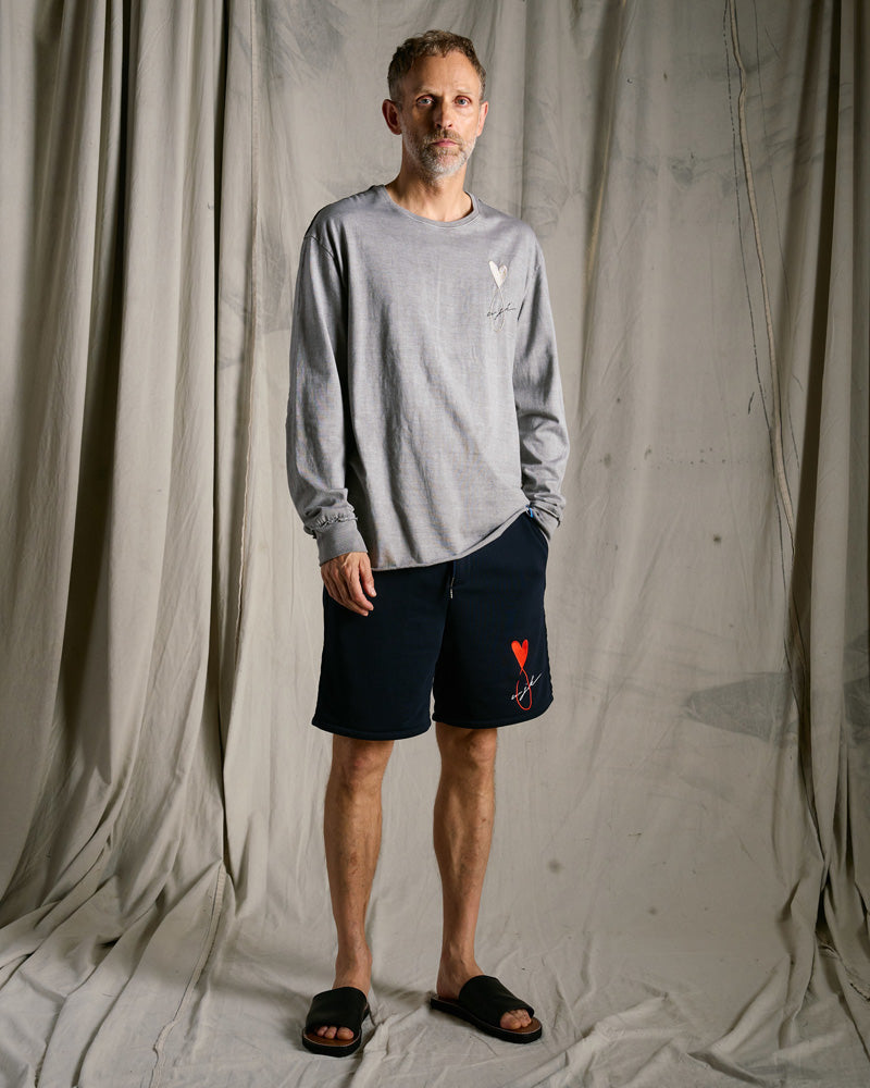 【Maison Honoré Paris × wjk】heart fish dry french terry shorts