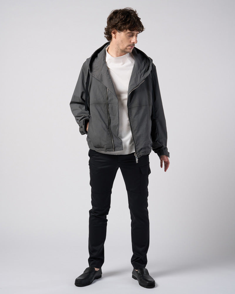 cut-off semi mock neck S/S