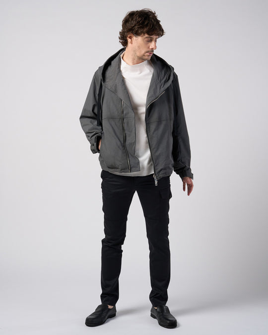 cut-off semi mock neck S/S