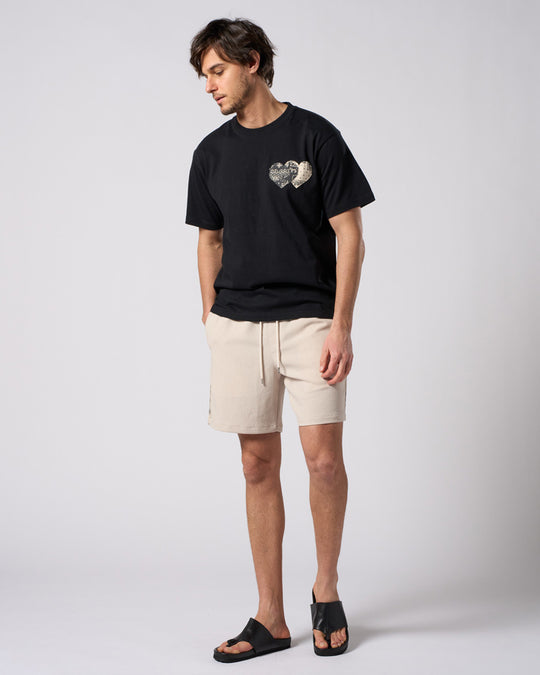 bandana print panel shorts