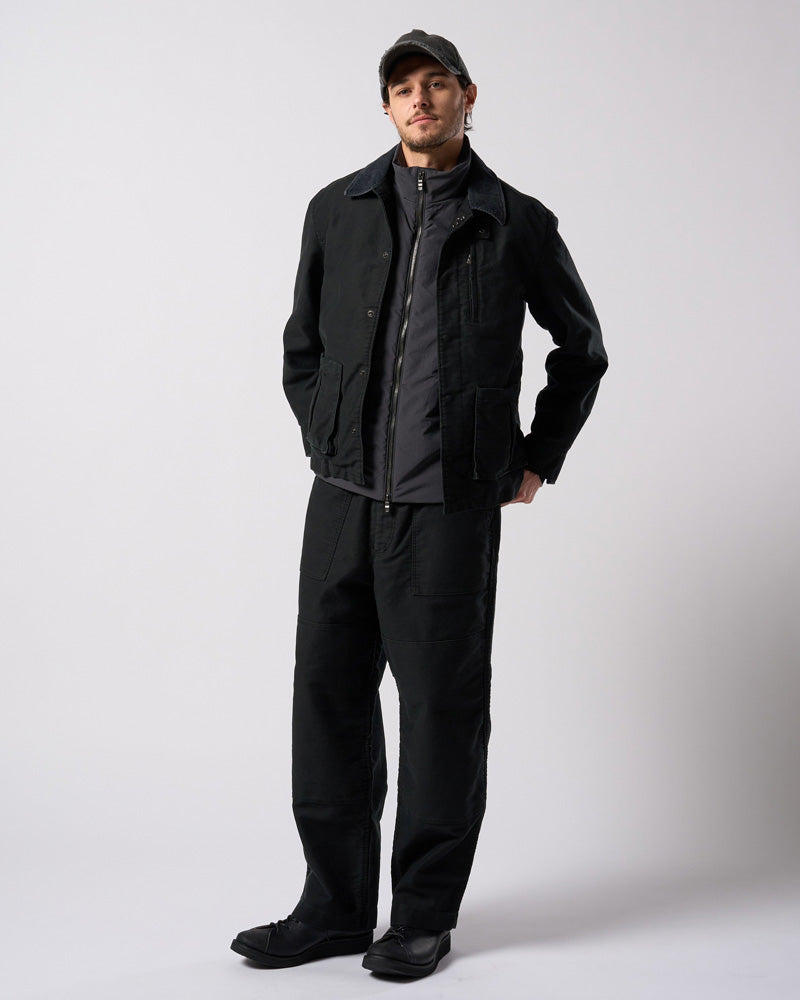 heavy moleskin short coverall jacket