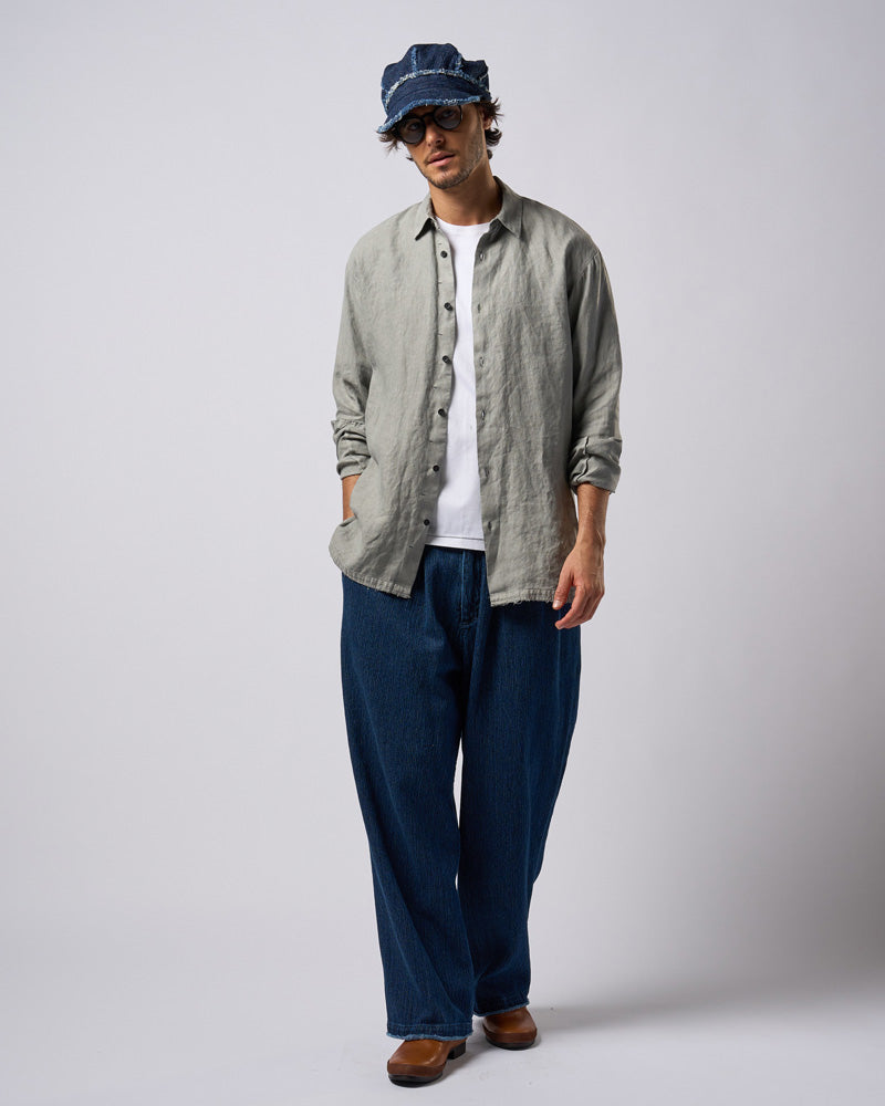 2-tuck wide trousers