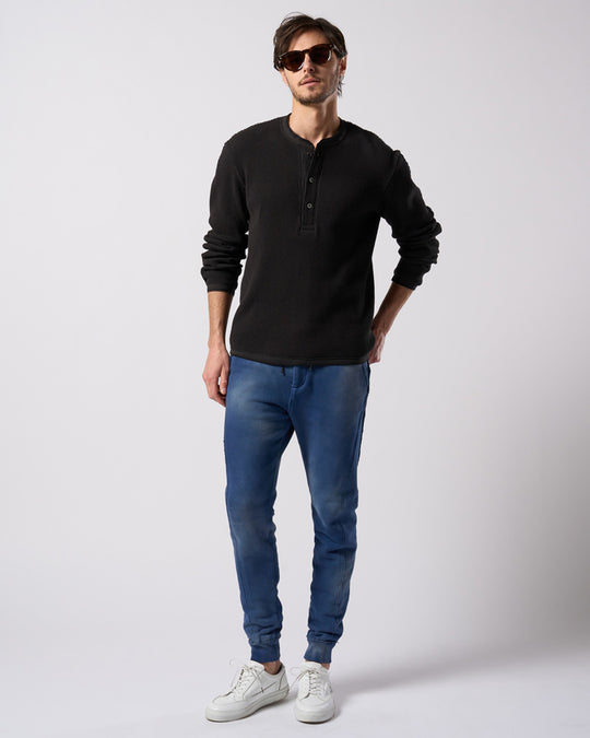 waffle henley L/S