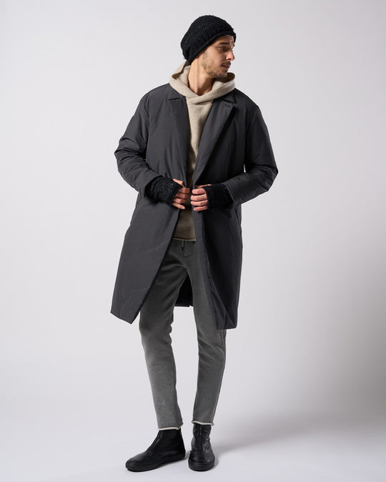 double breasted solid coat