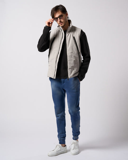 fade switching rib sweat pants