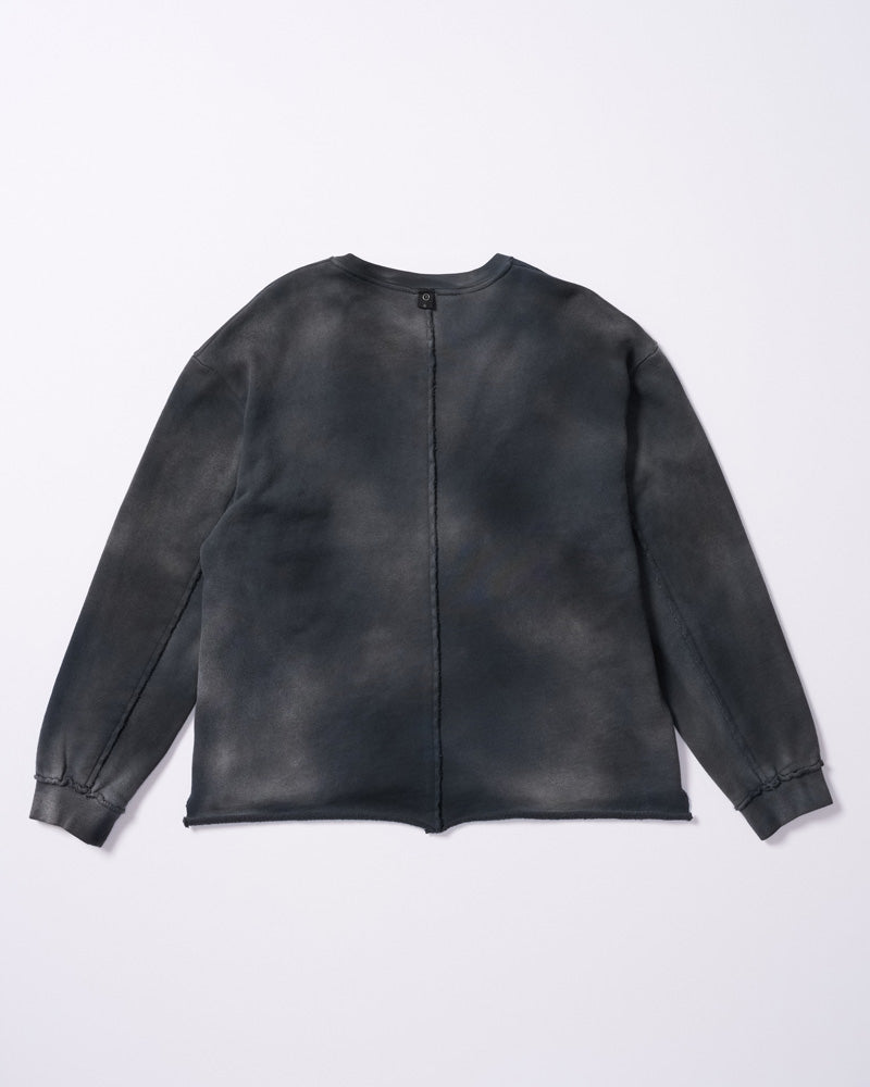 fade cut-off sweatshirt