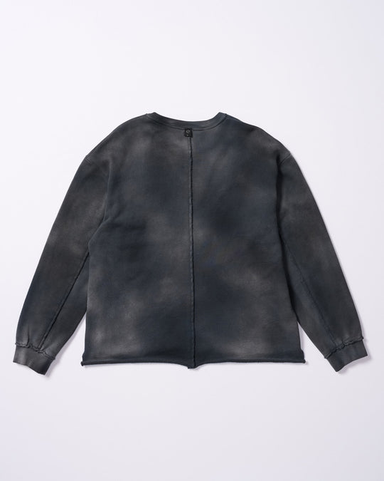 fade cut-off sweatshirt