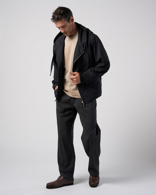 textured nylon short witch blouson