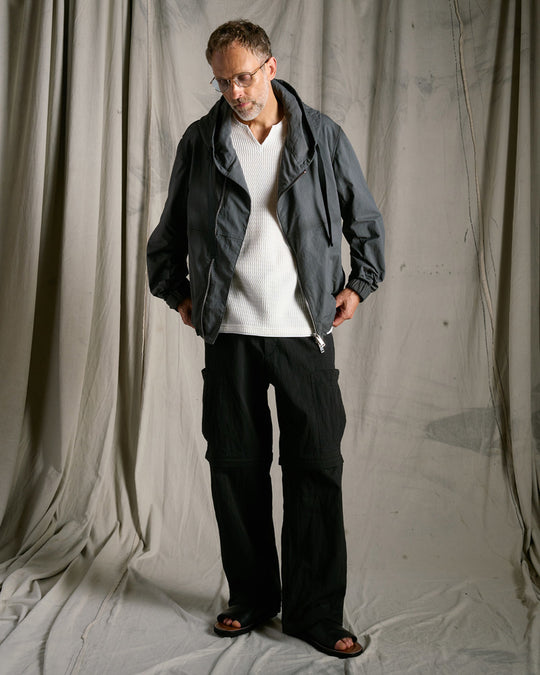textured knit key-neck H/S
