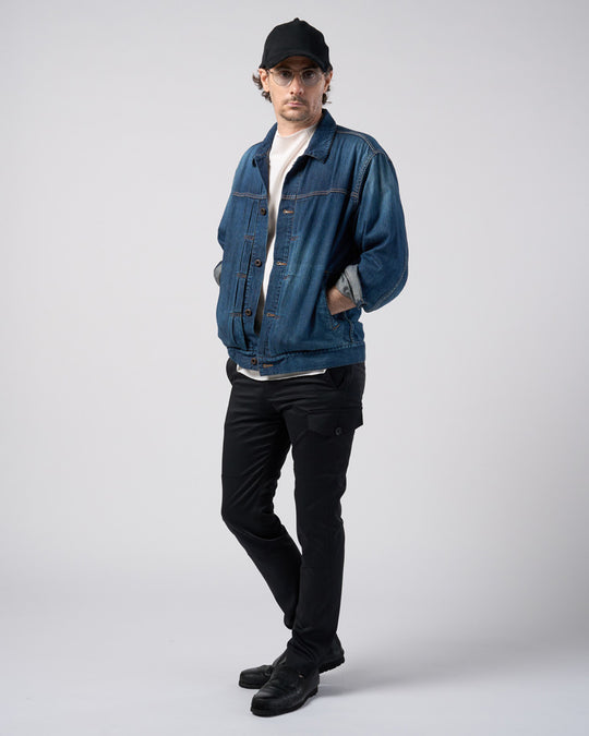 fine satin slim cargo