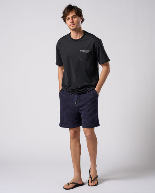 drawstring leather pocket S/S