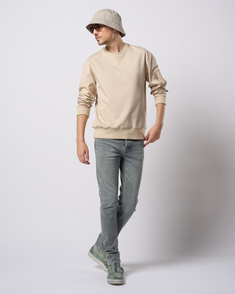 utility pocket sweatshirt