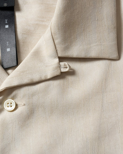 jacquard open collar shirt